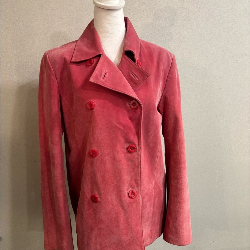 Chadwick’s Genuine Leather Jacket – Rose Pink